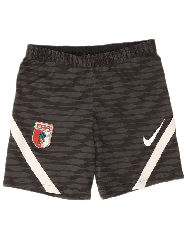 Nike Herren FC Augsburg Sportshorts, großes, schwarz gestreiftes Polyester