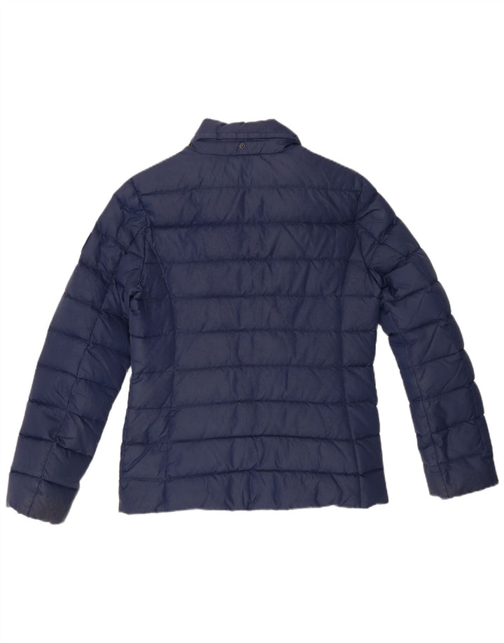 Tommy Hilfiger Damen Wattierte Jacke UK 14 Medium Marineblau Polyester