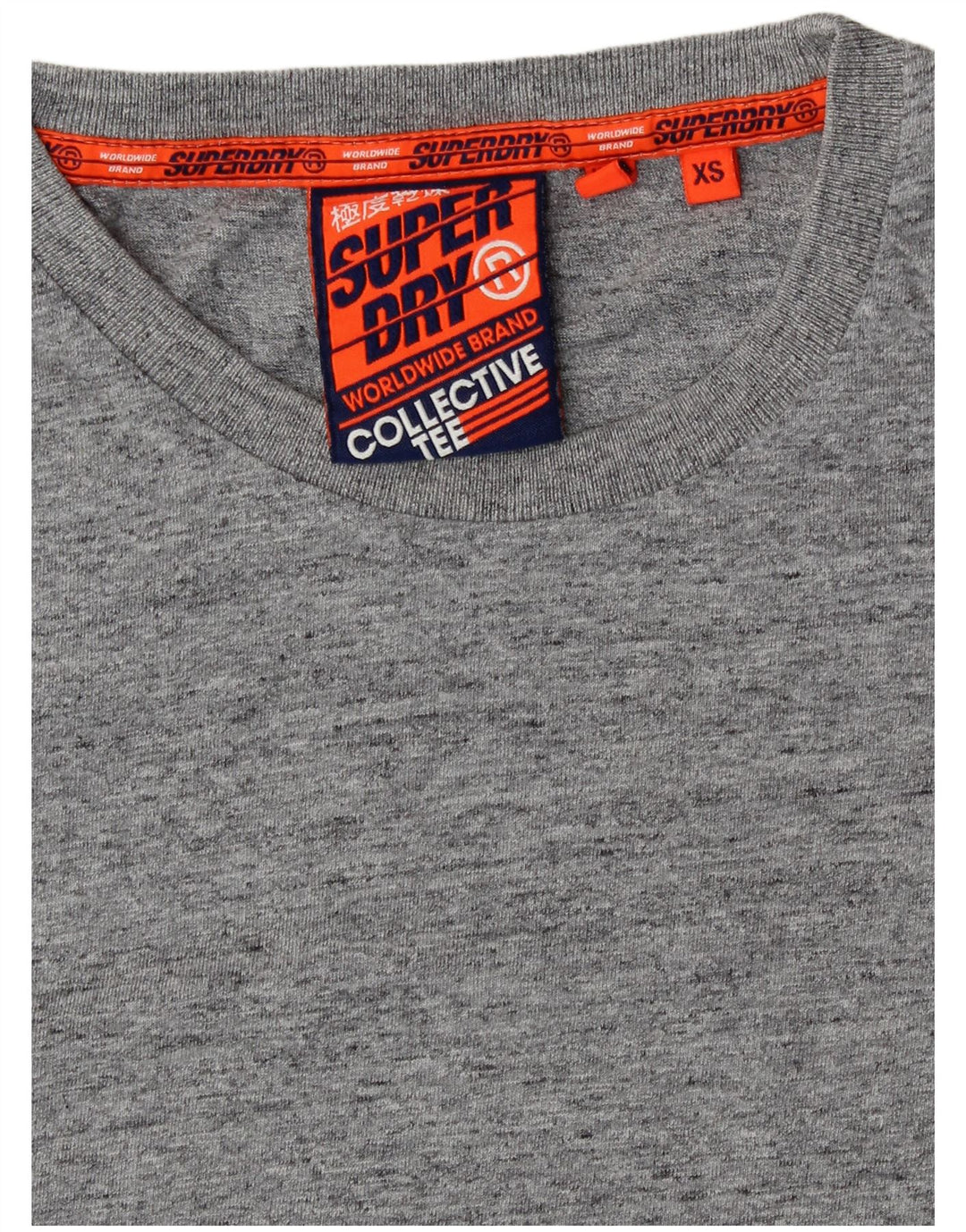 Superdry Herren T-Shirt Top XS Grau gefleckte Baumwolle