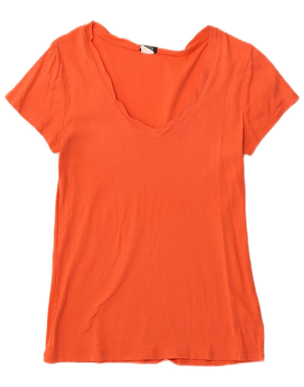 J. CREW Damen T-Shirt Top UK 8 Small Orange