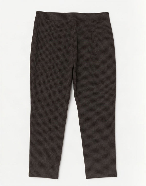 Marks & Spencer Damen-Hose, kurz geschnitten, UK 18, XL, W38, L24, grauer Hahnentrittmuster