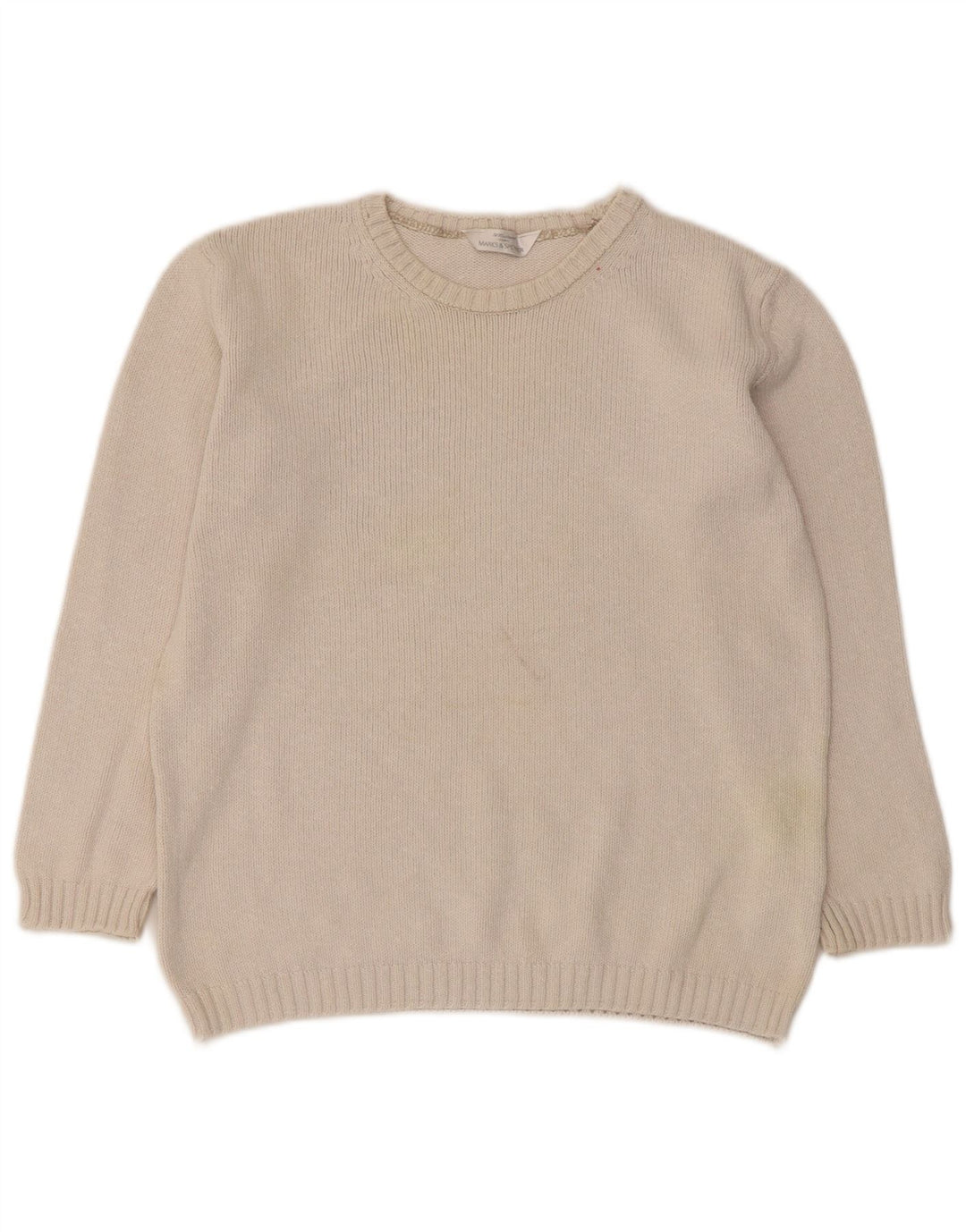 Marks & Spencer Damen-Pullover mit U-Boot-Ausschnitt, Gr. 10, Größe S, gebrochenes Weiß