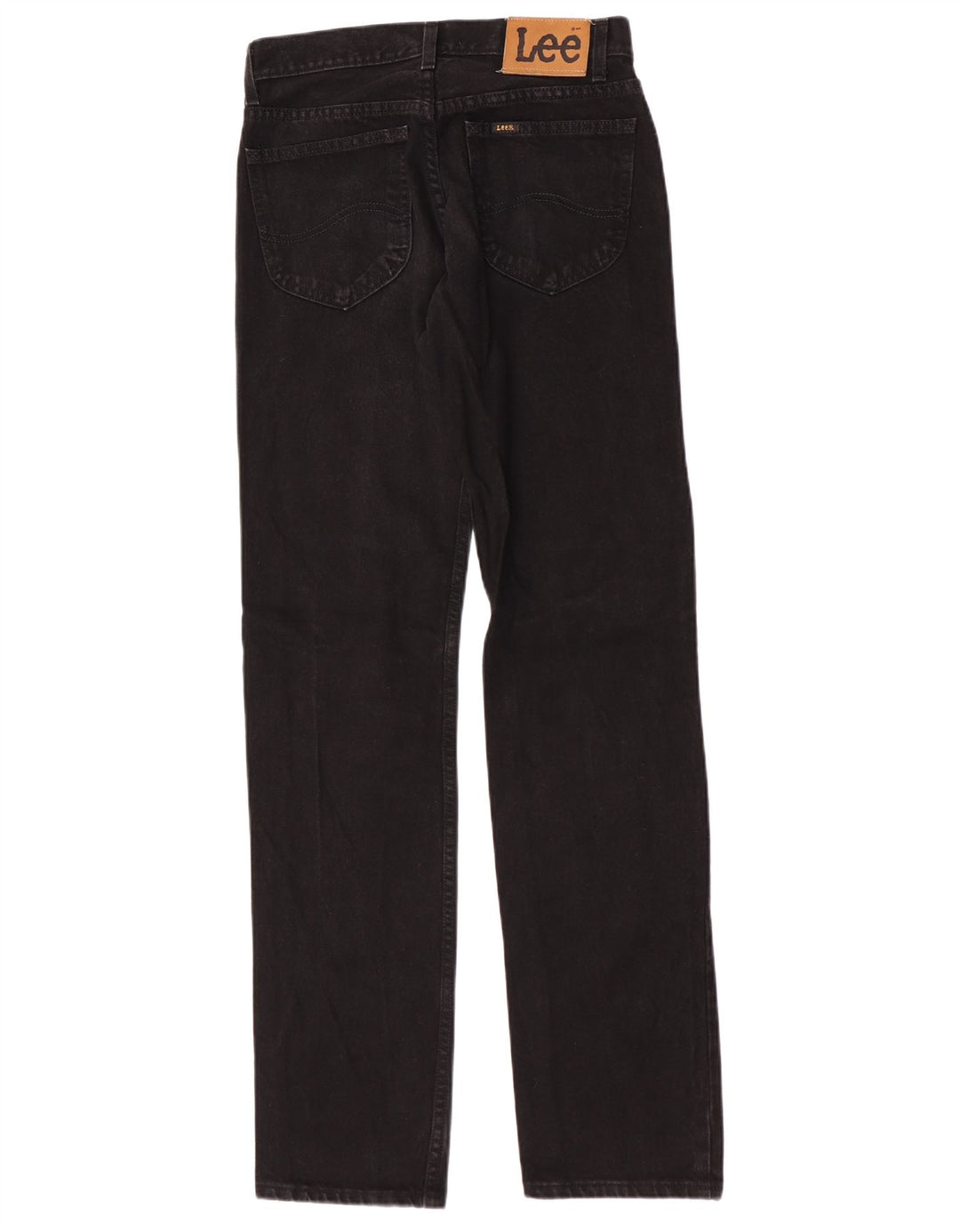Lee Herren Seattle Straight Jeans W31 L34 Schwarze Baumwolle