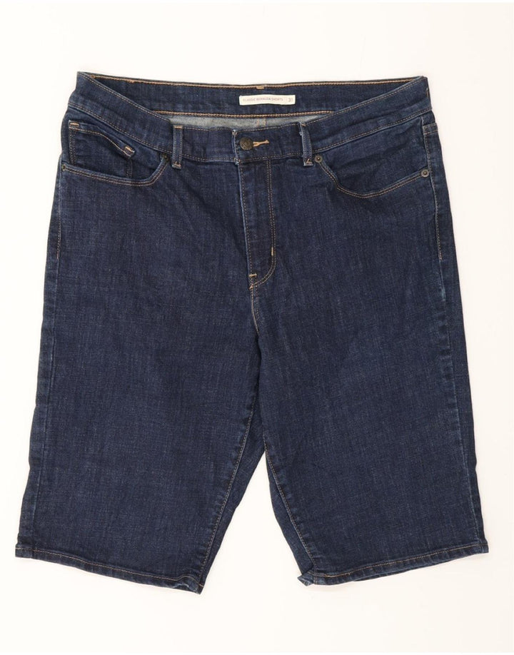 LEVI'S Damen-Jeansshorts Classic Bermuda W31 Mittelmarineblaue Baumwolle
