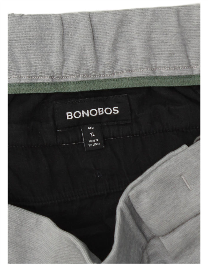 BONOBOS Slim Chino-Hose für Herren, XL, W40, L29, Grau, Polyester