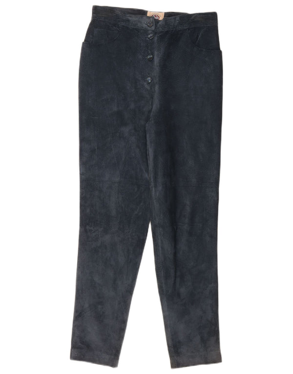 Nazareno Gabrielli Damen Tapered Hose IT 44 Medium W28 L30 Marineblau