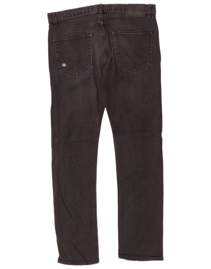 Element Herren Slim Jeans W32 L32 Schwarze Baumwolle