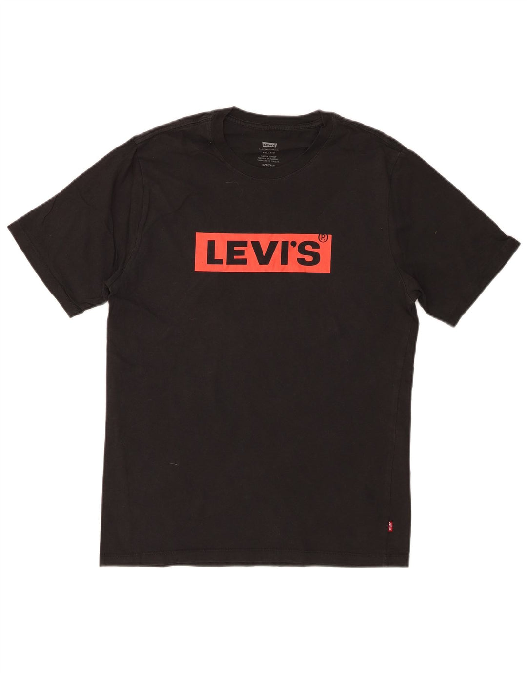LEVI'S Herren Relaxed Fit Graphic T-Shirt Top XS Schwarz Baumwolle