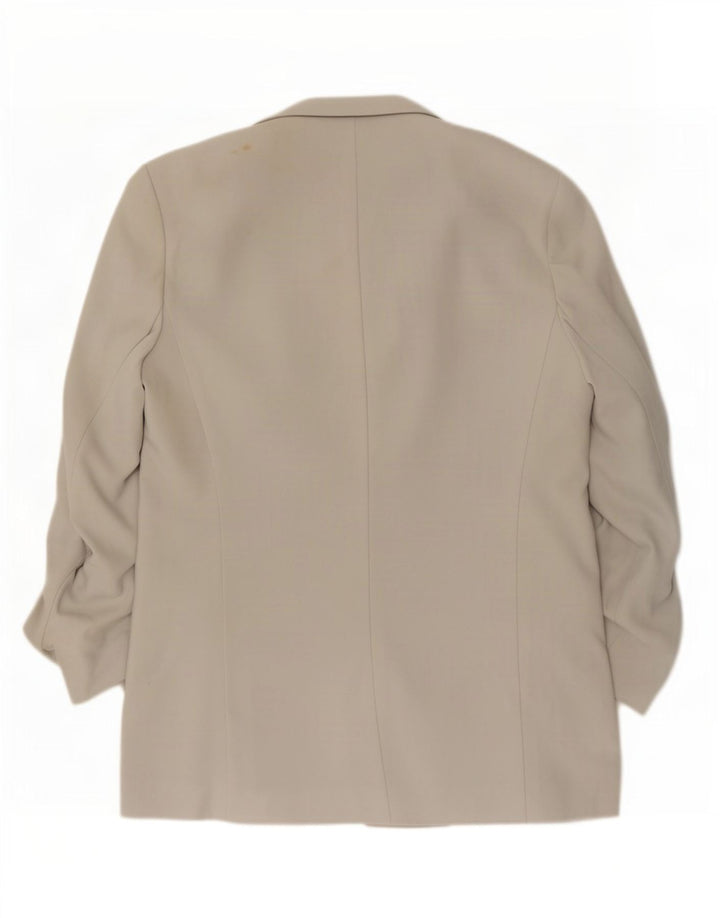 Marks & Spencer Damen Longline Open Blazer Jacke UK 12 Mittelgrau