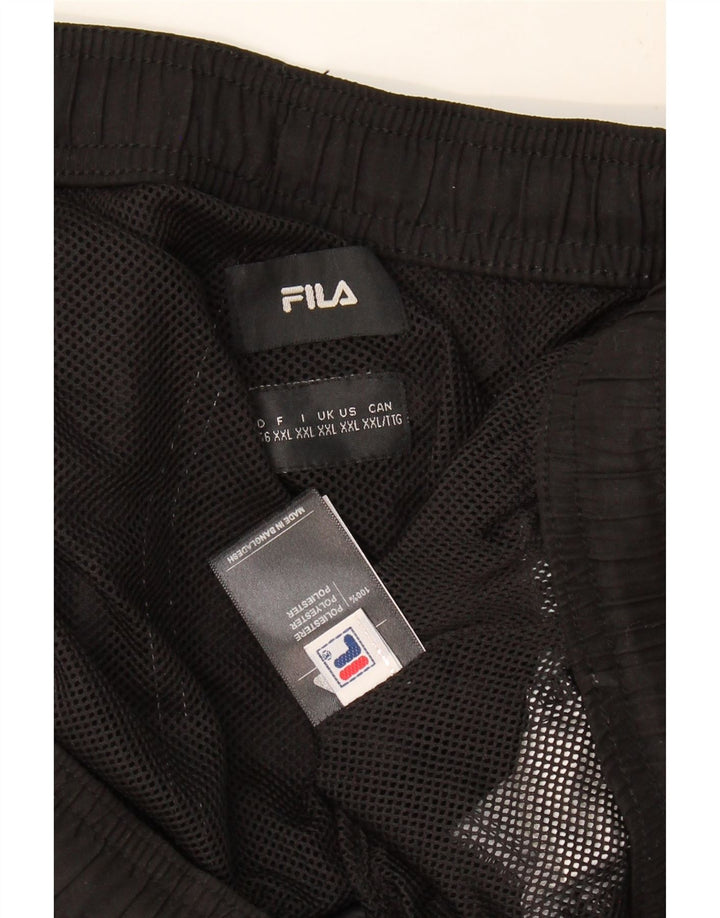 FILA Mens Swimming Shorts 2XL  Black Colourblock Polyester