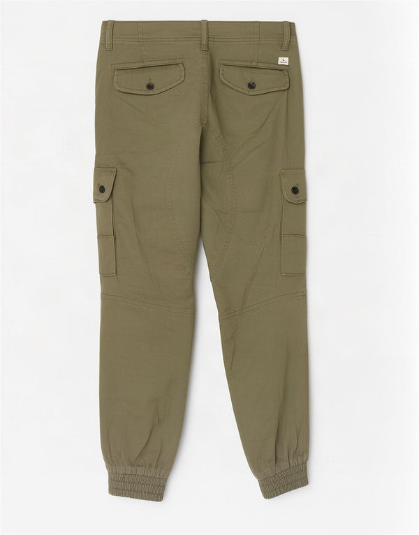 Jack & Jones Herren Paul Tapered Joggers Cargohose W30 L26 Khaki Baumwolle