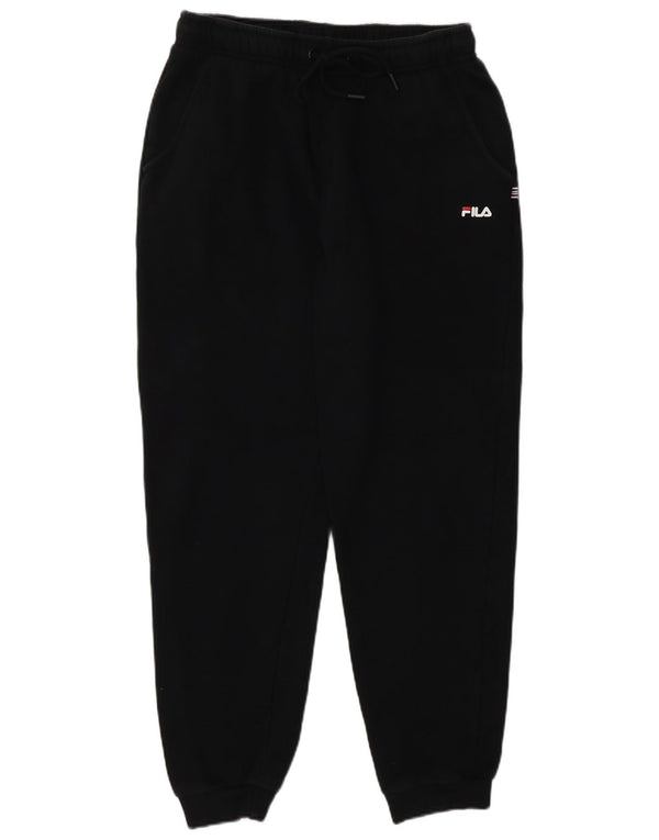 Fila Damen Trainingshose Jogger UK 14 Large Schwarz Baumwolle