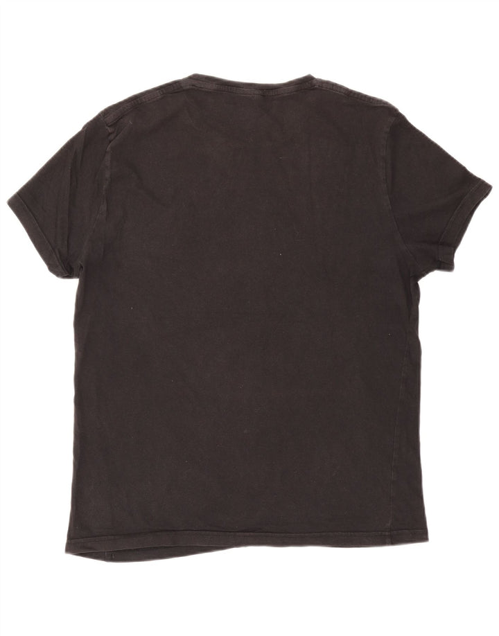 Jack Wills Herren-T-Shirt aus mittelschwarzer Baumwolle