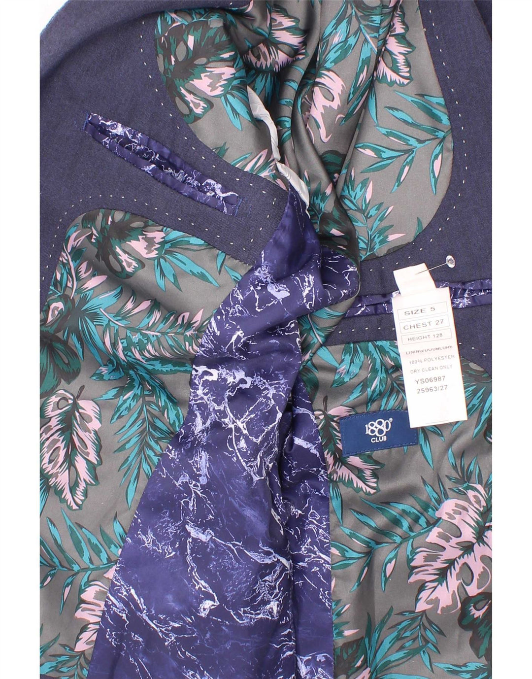 JP 1880 Jungen-Blazer mit 2 Knöpfen, 4–5 Jahre, marineblaues Polyester