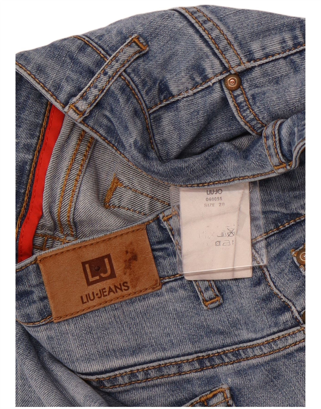 LIU JO Damen Skinny Jeans W28 L29 Blau
