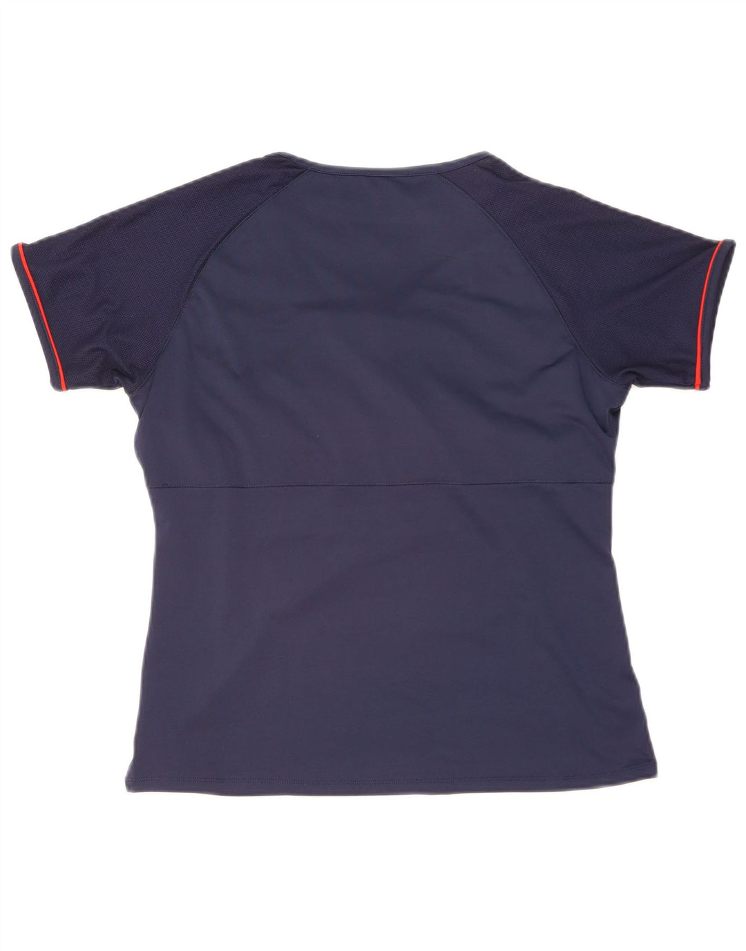 Fila Damen T-Shirt Top UK 14 Medium Marineblau Polyester