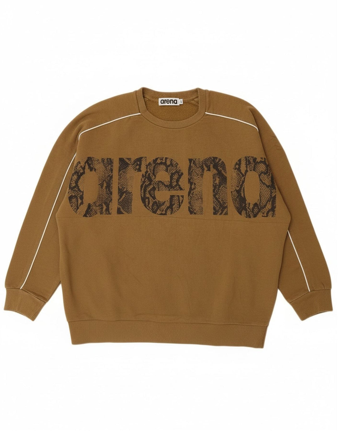 Arena Herren-Sweatshirt mit Grafik, groß, Khaki, Baumwolle