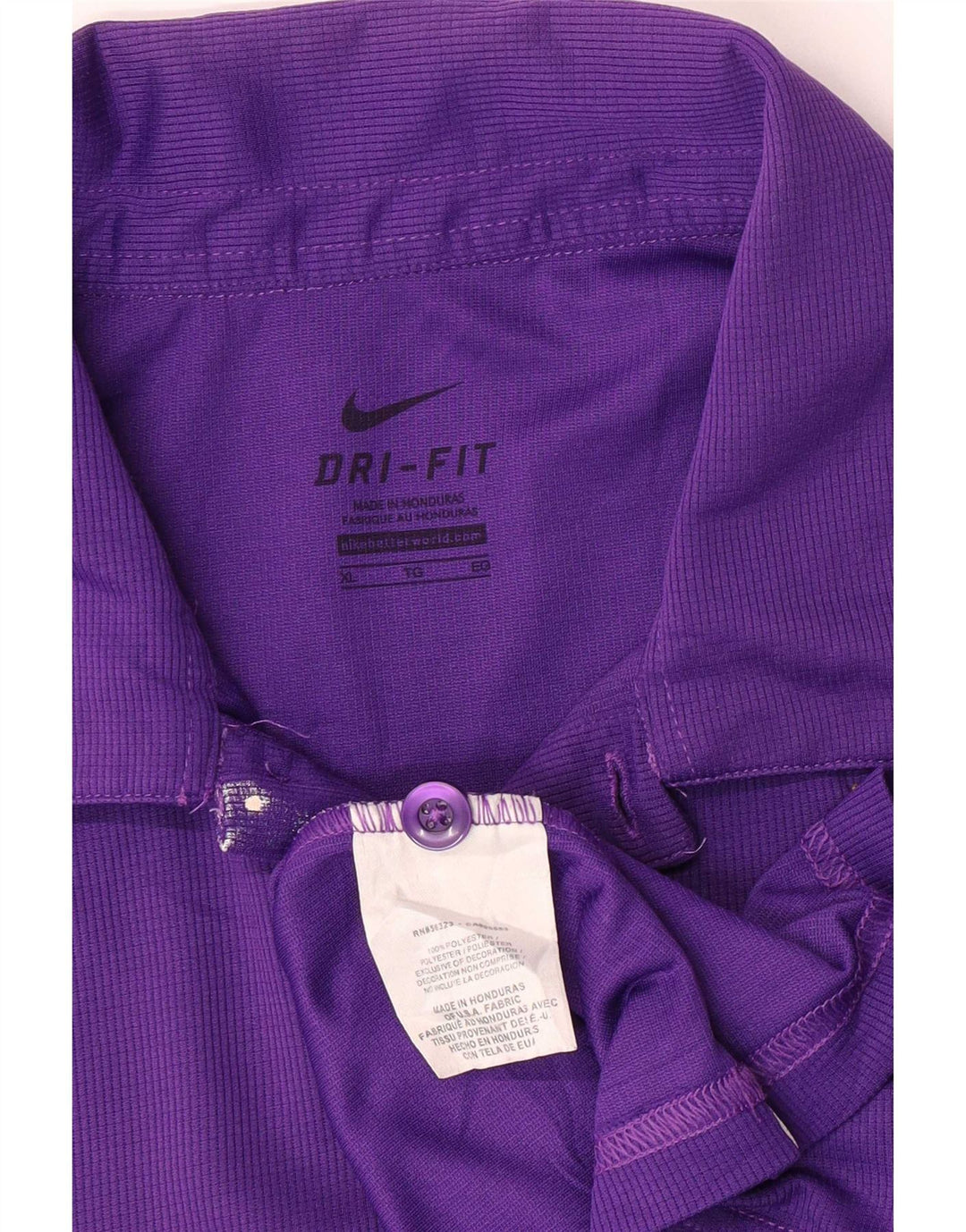 Nike Herren Kurzarm-Poloshirt mit Grafik, XL, Lila, Polyester