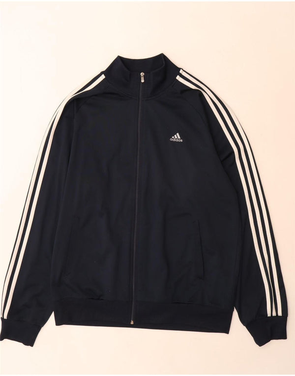 Adidas Clima 365 Herren-Trainingsanzug, Oberteil, Größe L, Marineblau, Polyester