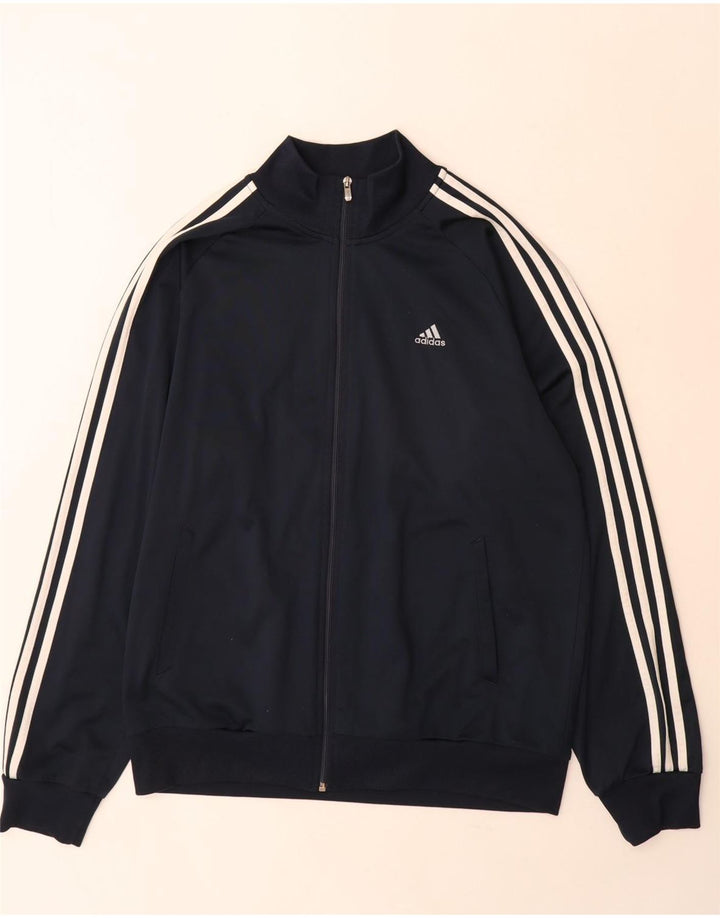 Adidas Clima 365 Herren-Trainingsanzug, Oberteil, Größe L, Marineblau, Polyester