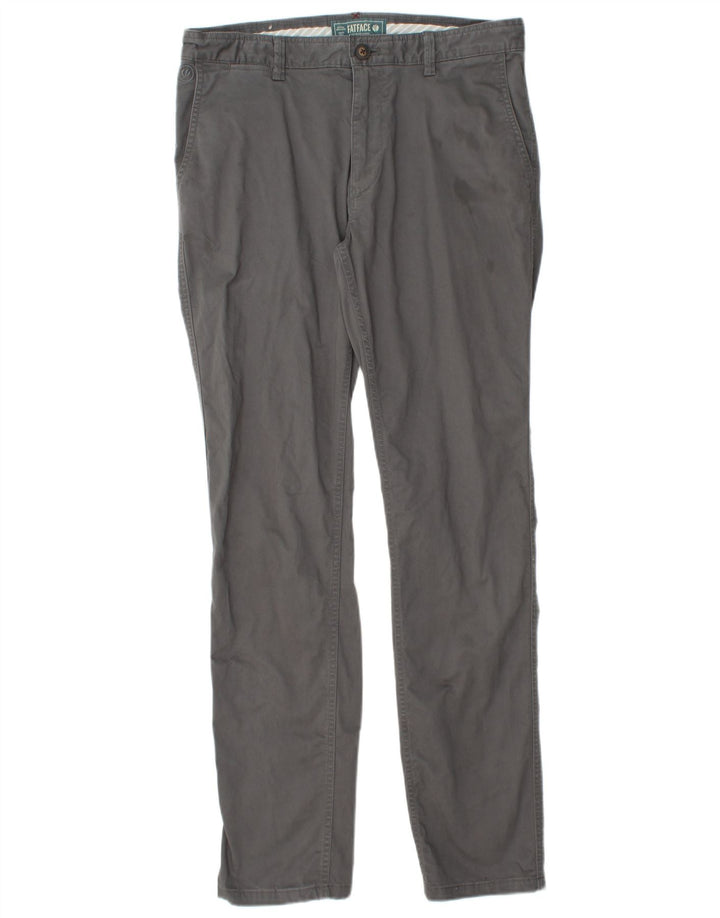 FAT FACE Slim Chino-Hose für Herren, W30, L32, graue Baumwolle