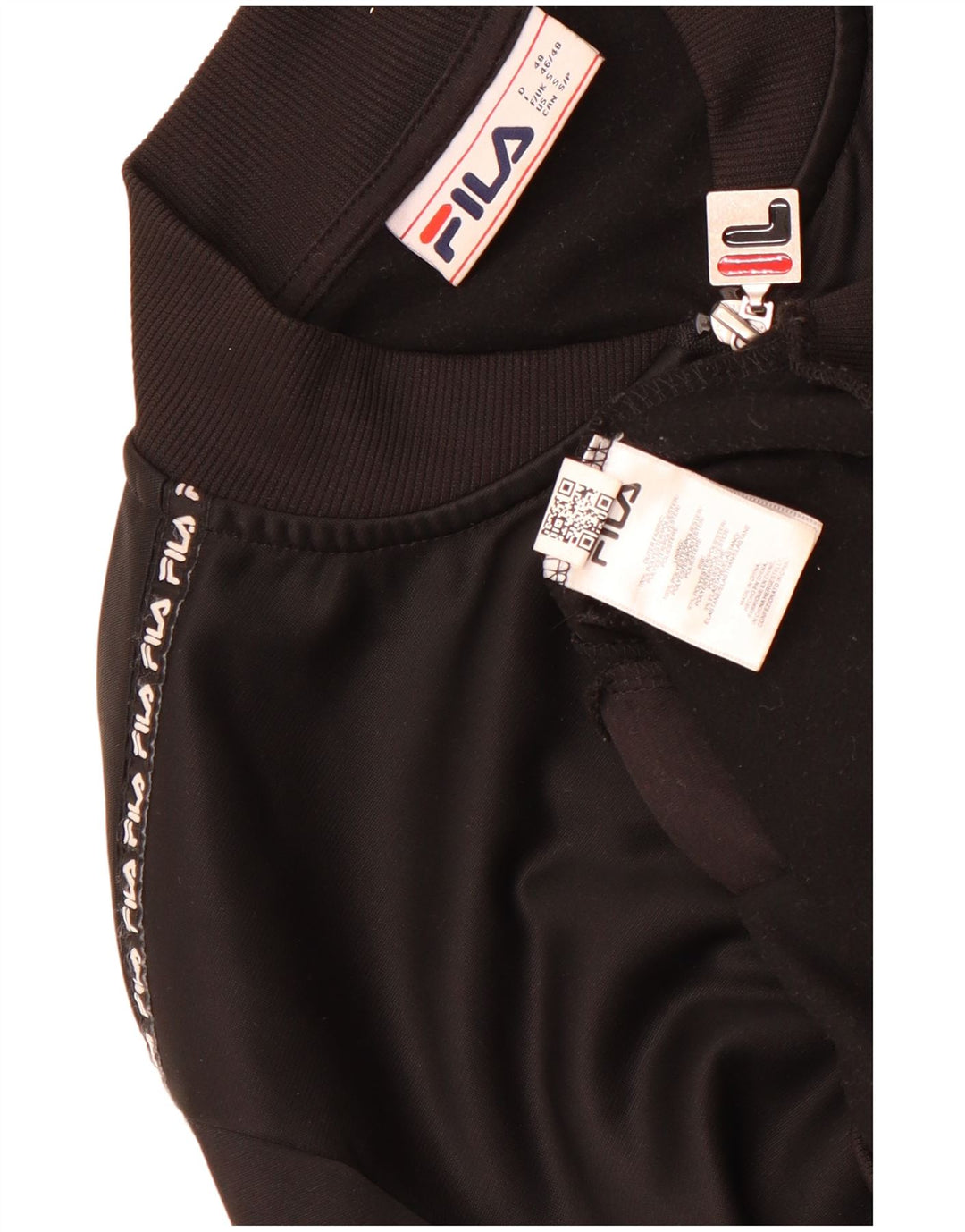 Fila Herren-Trainingsanzugoberteil mit Grafik, Größe S, Schwarz, Polyester