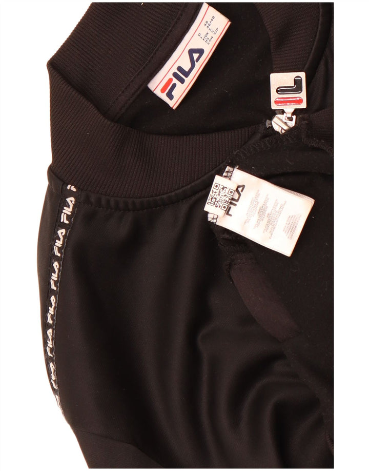 Fila Herren-Trainingsanzugoberteil mit Grafik, Größe S, Schwarz, Polyester