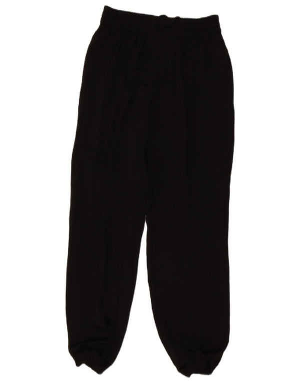 Zara Damen Joggers Freizeithose XS W24 L28 Schwarz Polyester