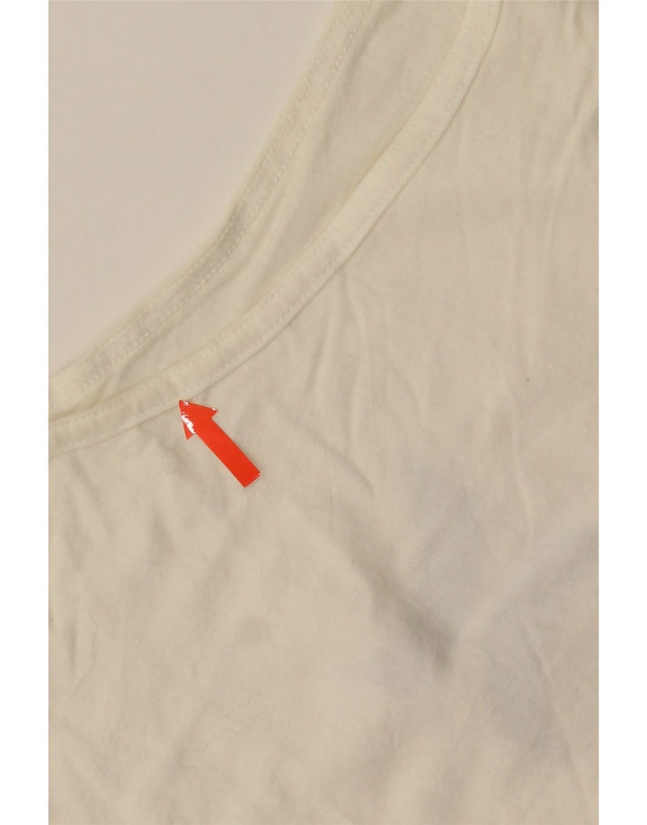 HURLEY Herren Grafik-Weste-Top XL aus weißer Baumwolle