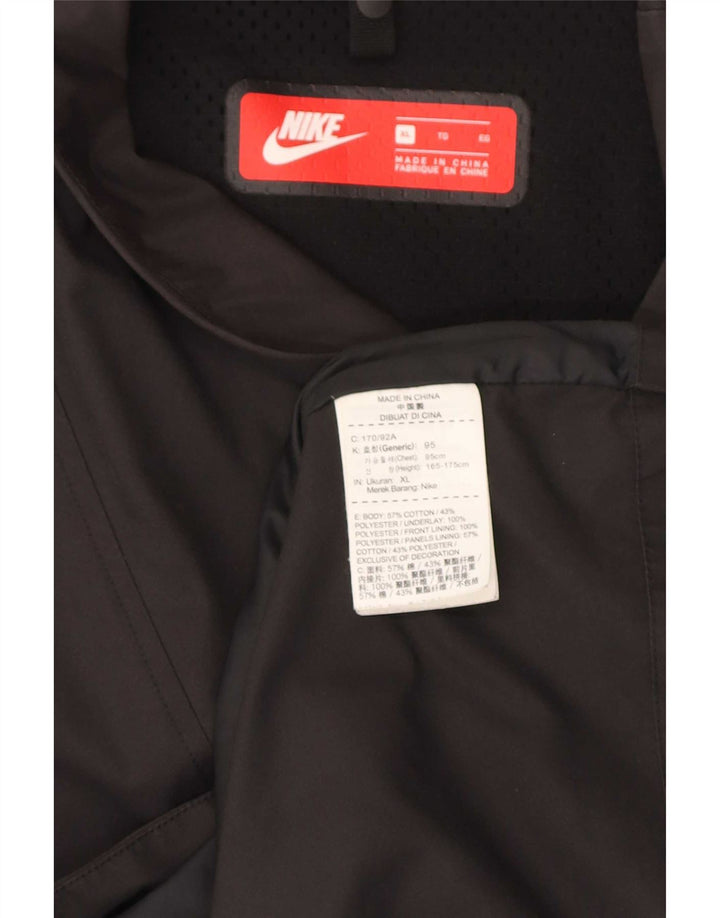 Nike Damen Regenjacke UK 18 XL Schwarz Baumwolle