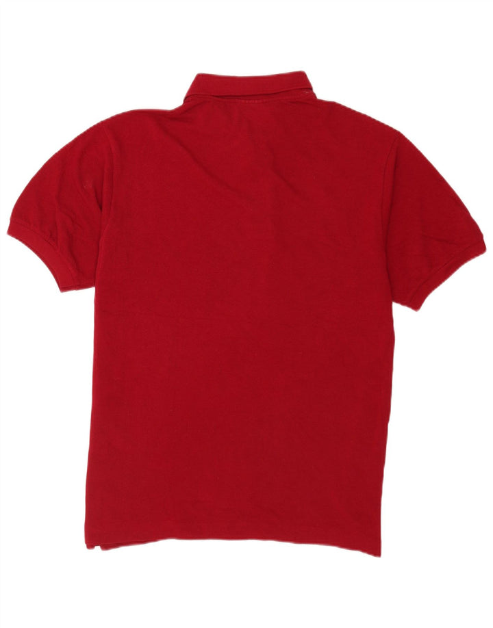 Lacoste Herren-Poloshirt, Größe 5, große rote Baumwolle