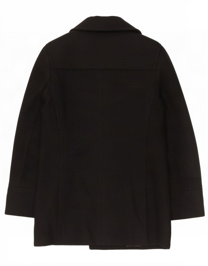 Topshop Damen Blazer Jacke UK 12 Mittelschwarze Wolle