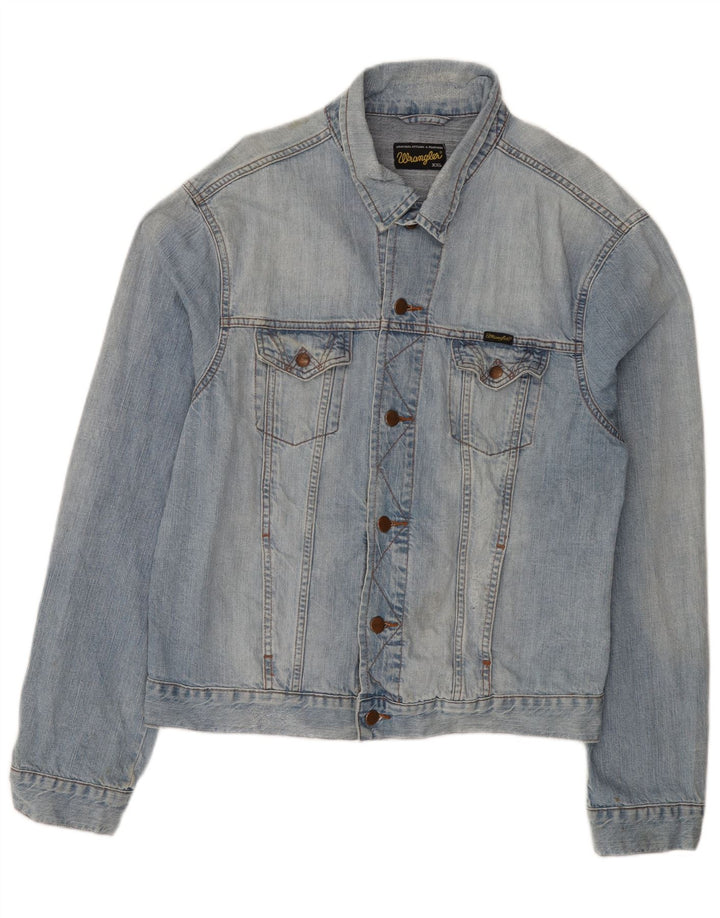 Wrangler Herren Jeansjacke UK 44 2XL Blaue Baumwolle