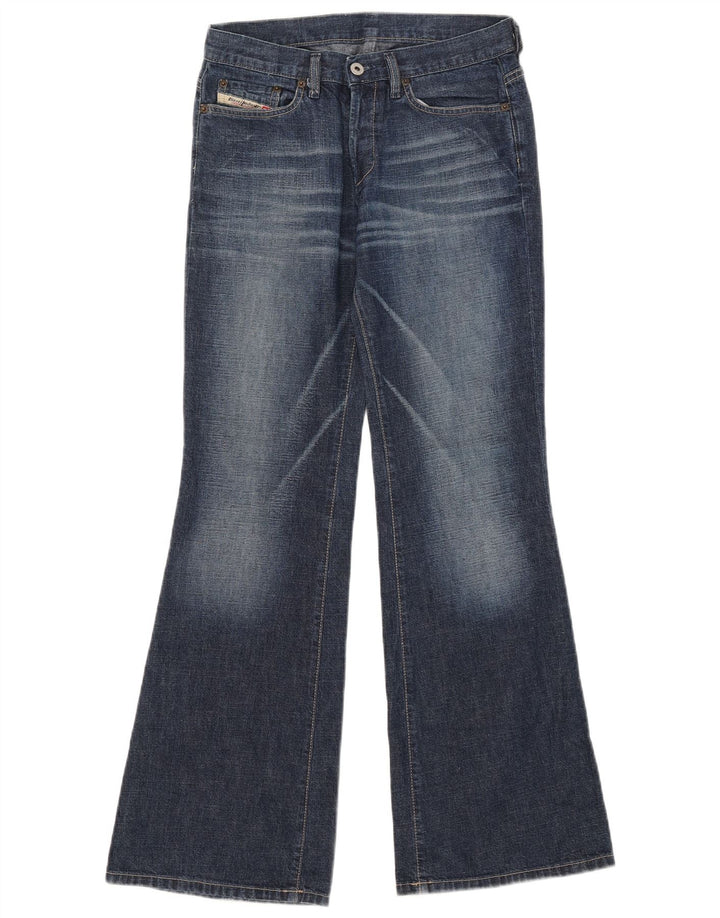 Diesel Damen Bootcut-Jeans W28 L32 Blaue Baumwolle