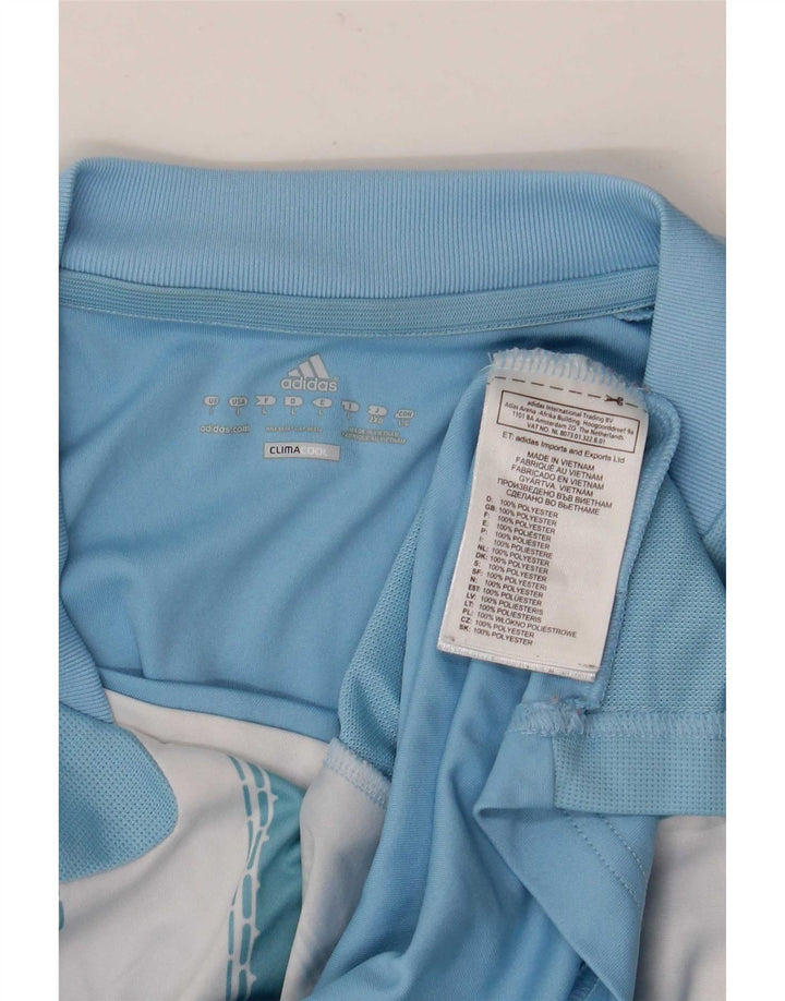 Adidas Herren Climacool T-Shirt Top, groß, blau gestreift, Polyester