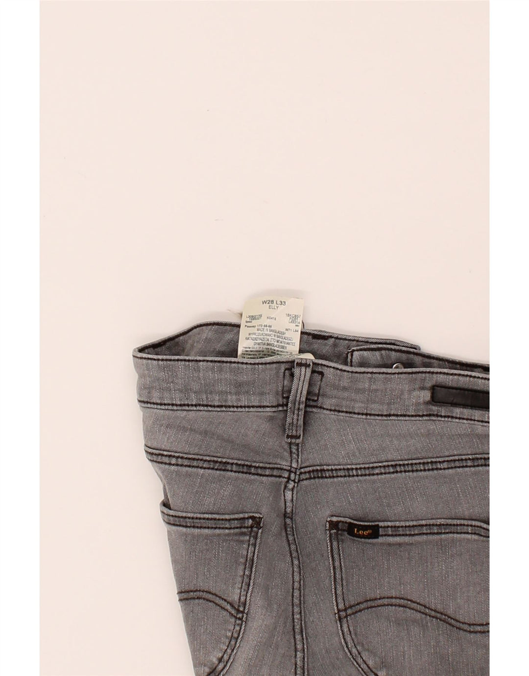 LEE Womens Elly Slim Jeans W28 L30 Grey Cotton Vintage Lee and Second-Hand Lee from Messina Hembry 