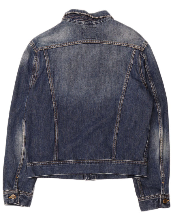 Lee Damen Jeansjacke UK 16 Large Blaue Baumwolle