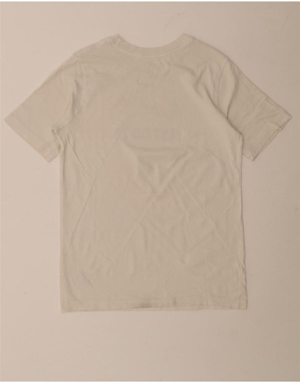 Nike Jungen T-Shirt mit Grafik, 13–14 Jahre, XL, weiße Baumwolle