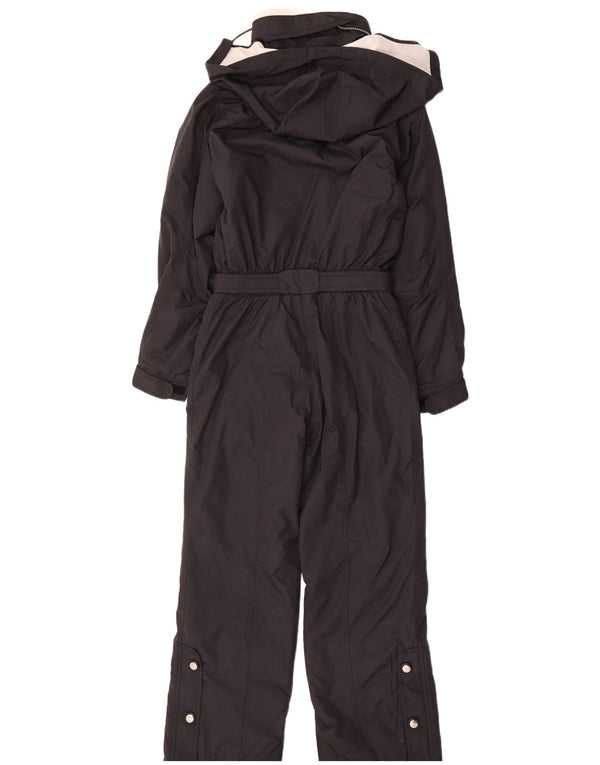 Fila Damen Italia Kapuzen-Skioverall IT 42 Mittelschwarzes Nylon