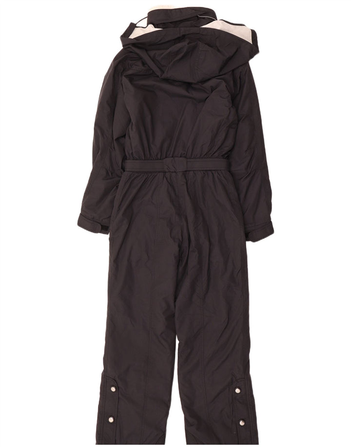 Fila Damen Italia Kapuzen-Skioverall IT 42 Mittelschwarzes Nylon