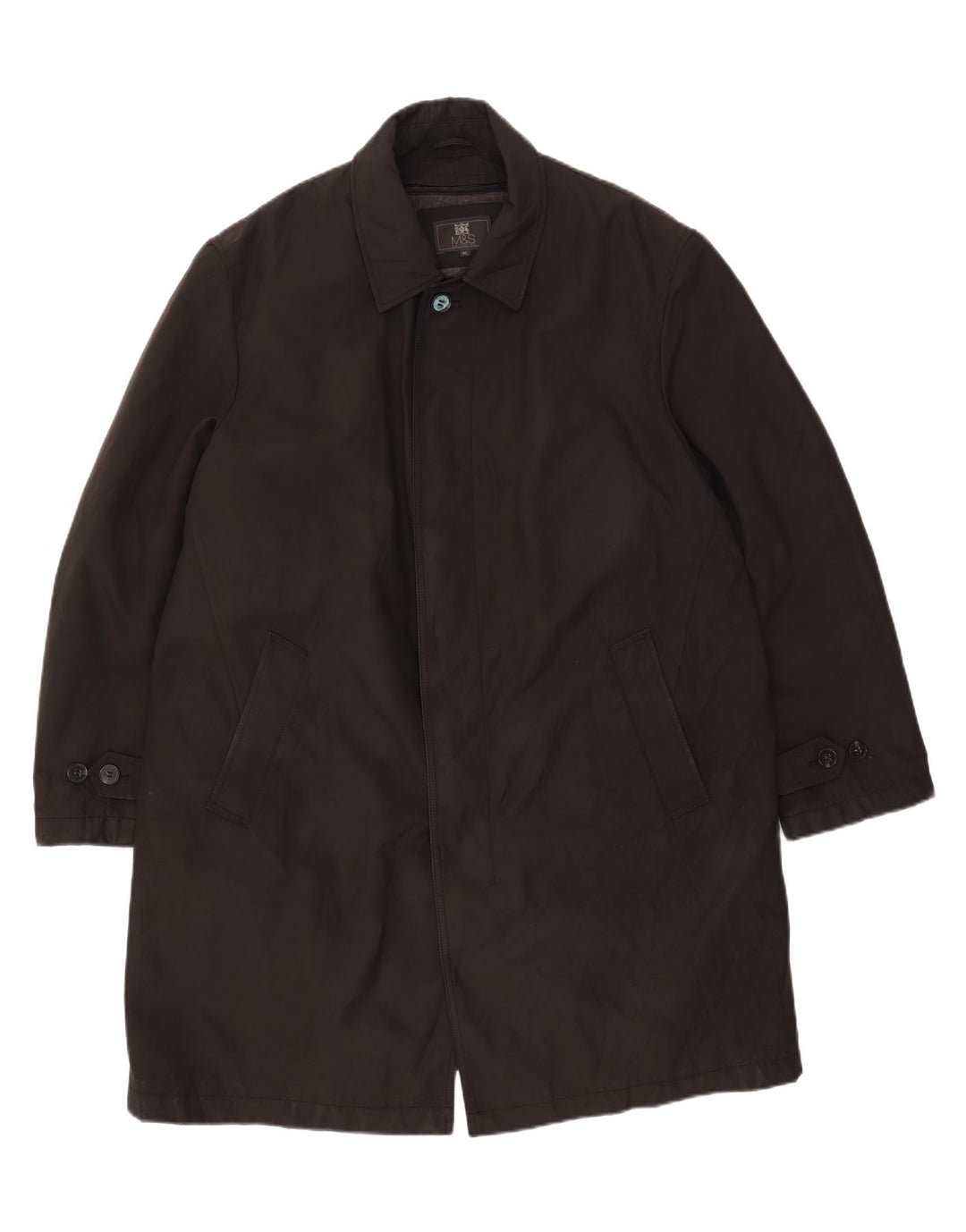 Marks & Spencer Herrenmantel UK 42 XL Schwarz Polyester