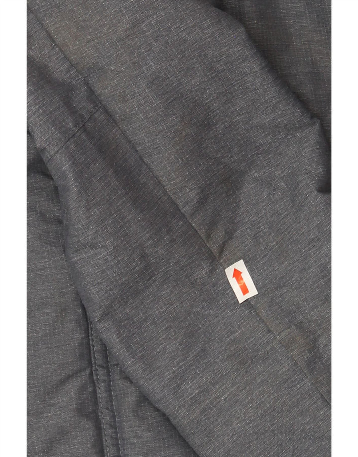 SUPERDRY Womens Windcheater Hooded Windbreaker Jacket UK 14 Medium Grey Vintage Superdry and Second-Hand Superdry from Messina Hembry 