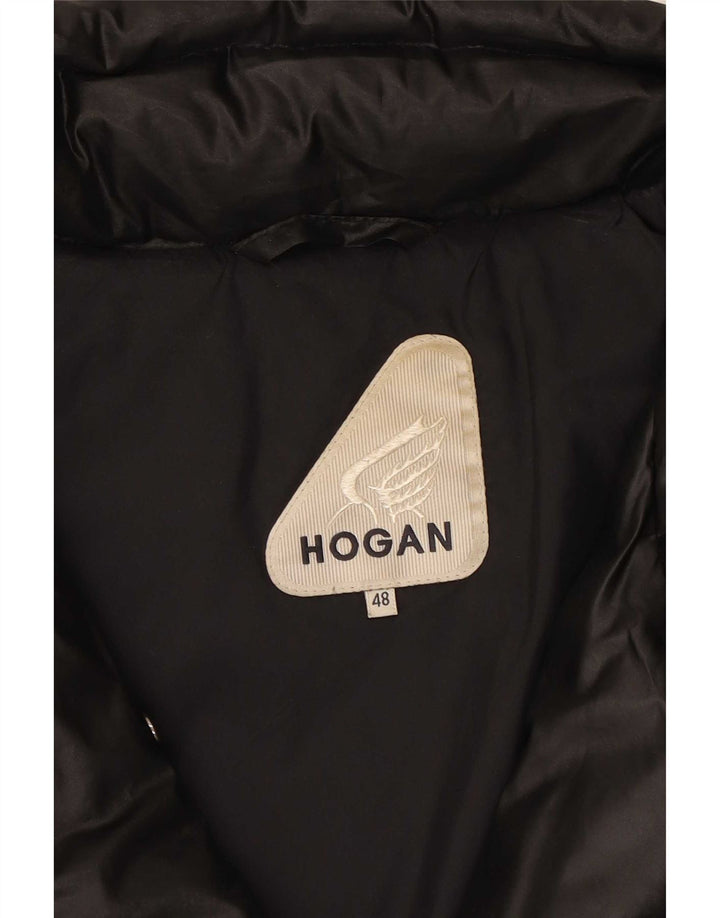 Hogan Damen Wattierter Mantel IT 48 XL Schwarz Polyester