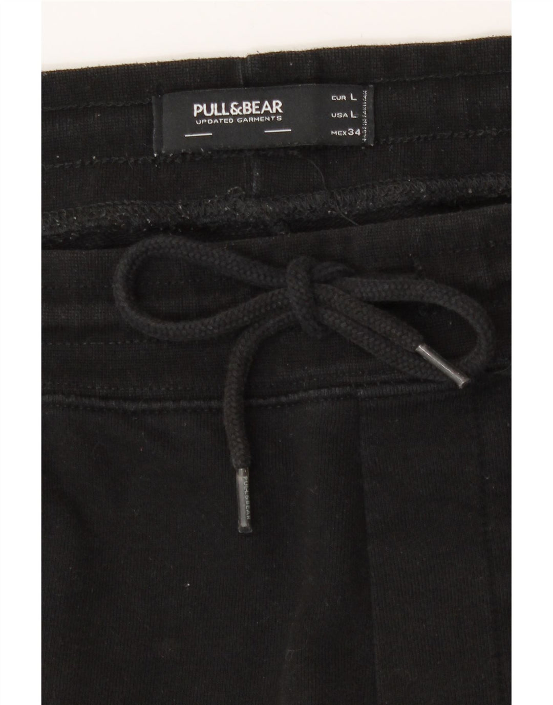 Pull & Bear Herren-Sportshorts, Größe L, Schwarz