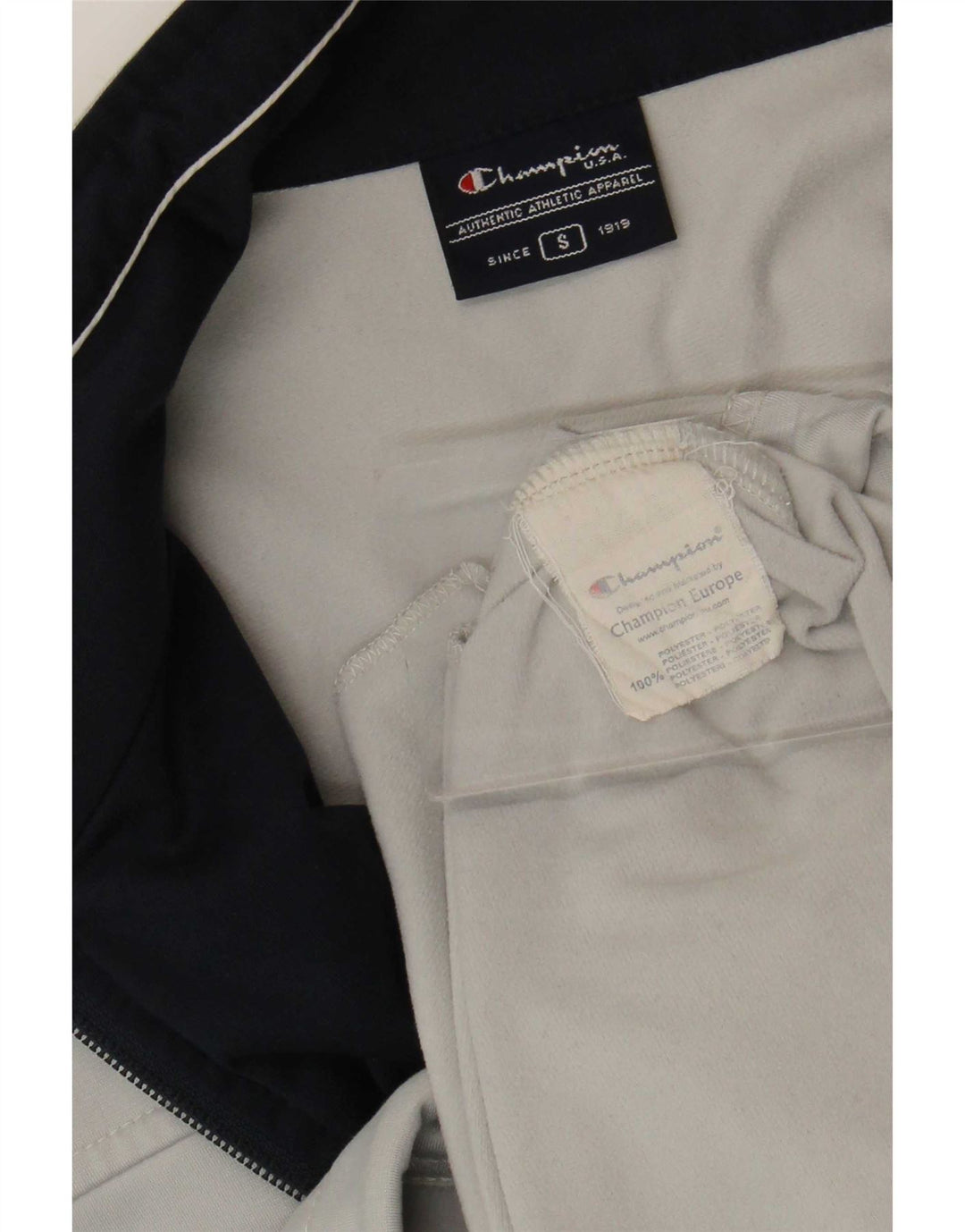 Champion Herren-Trainingsanzug-Oberteil, Jacke, Größe S, Grau, Polyester