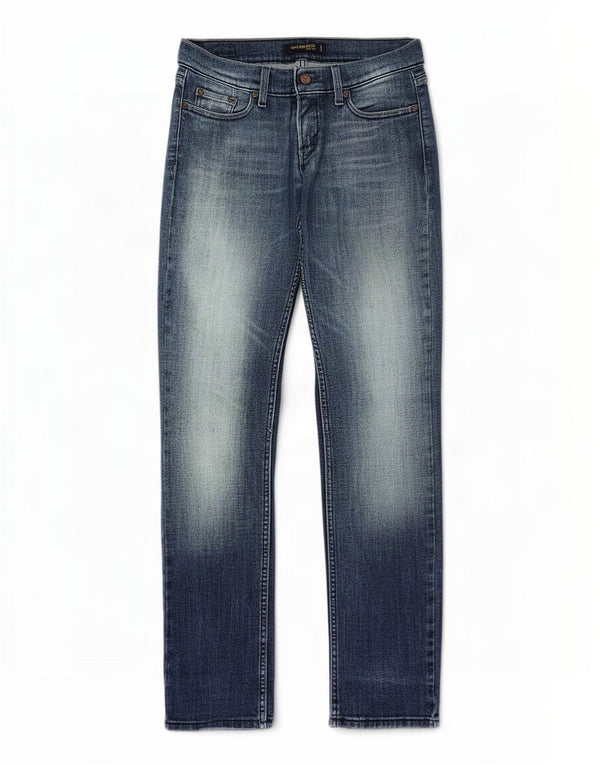 Levi's Damen 524 Super Low Straight Jeans US 5 Medium W30 L31 Blaue Baumwolle