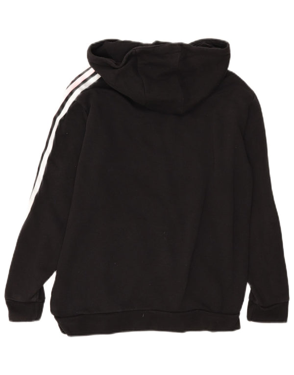 Adidas Kapuzenpullover für Mädchen, 11–12 Jahre, schwarze Baumwolle