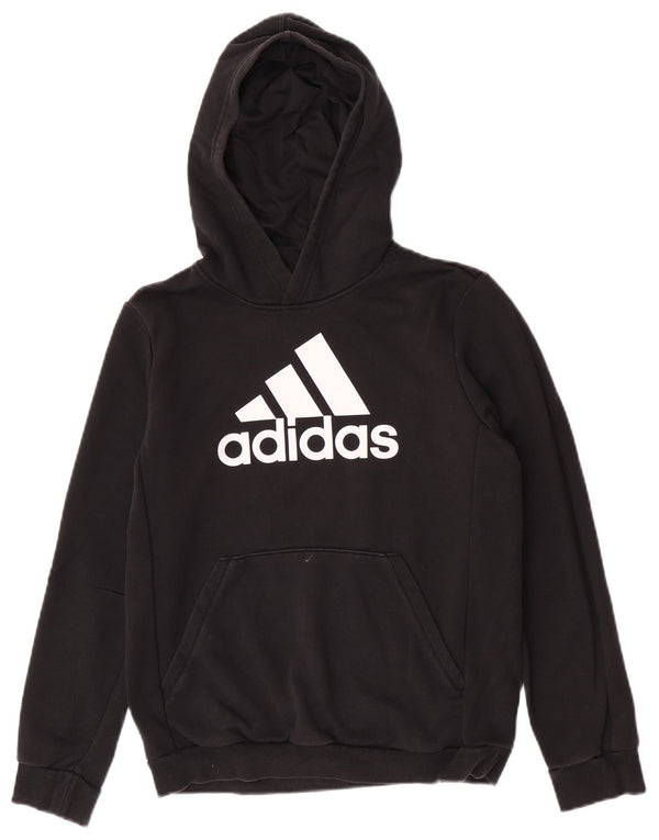 Adidas Jungen Graphic Hoodie Pullover 13–14 Jahre, schwarze Baumwolle