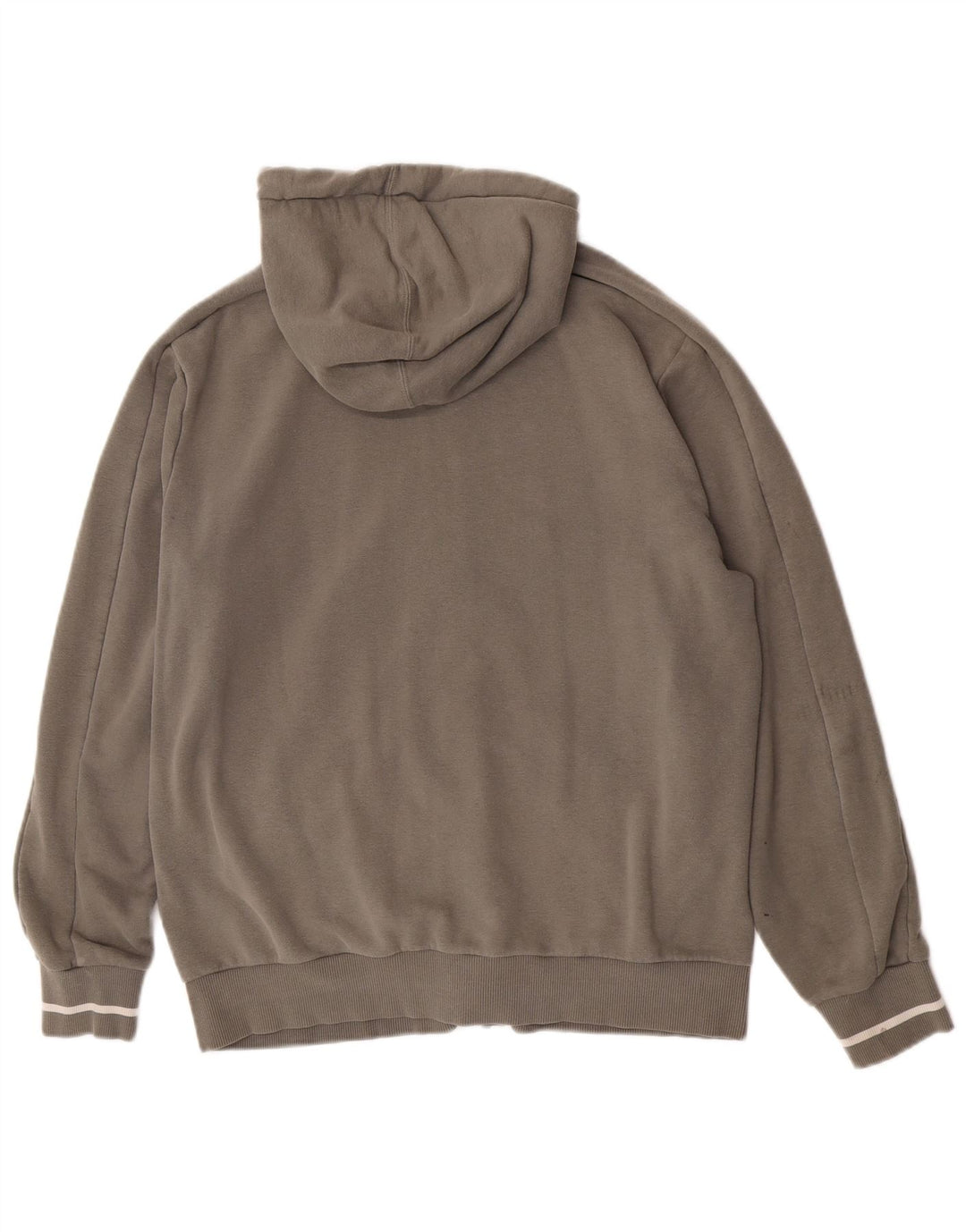 Puma Herren-Kapuzenpullover mit grafischem Reißverschluss, mittlere Khaki-Baumwolle