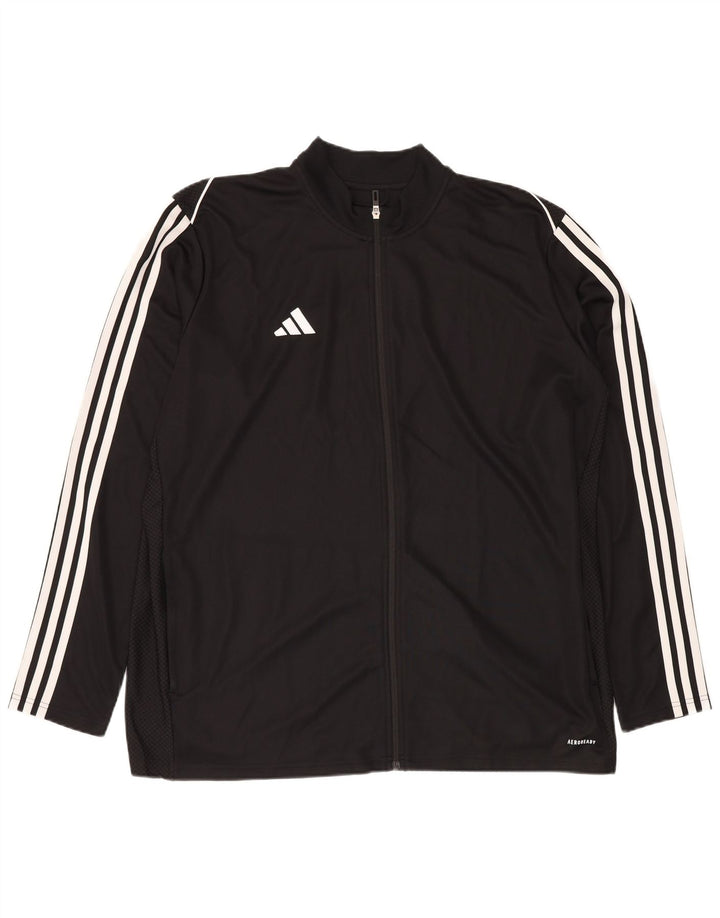 ADIDAS Herren Aeroready Slim Fit Trainingsanzug Top Jacke 2XL Schwarz Polyester